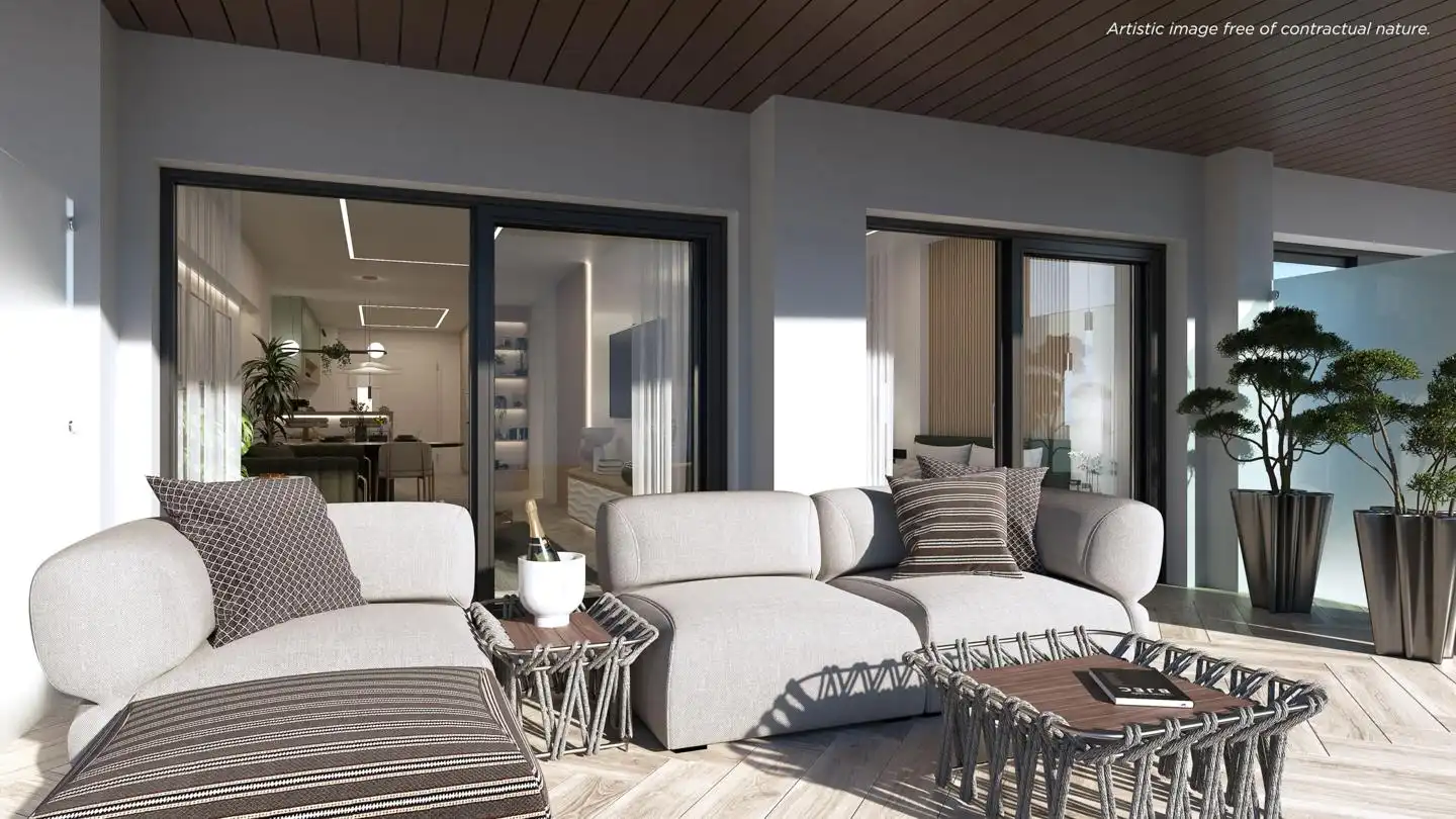 Terrassa de Apartament en venda en La Manga del Mar Menor amb Aire condicionat, Jardí privat i Terrassa