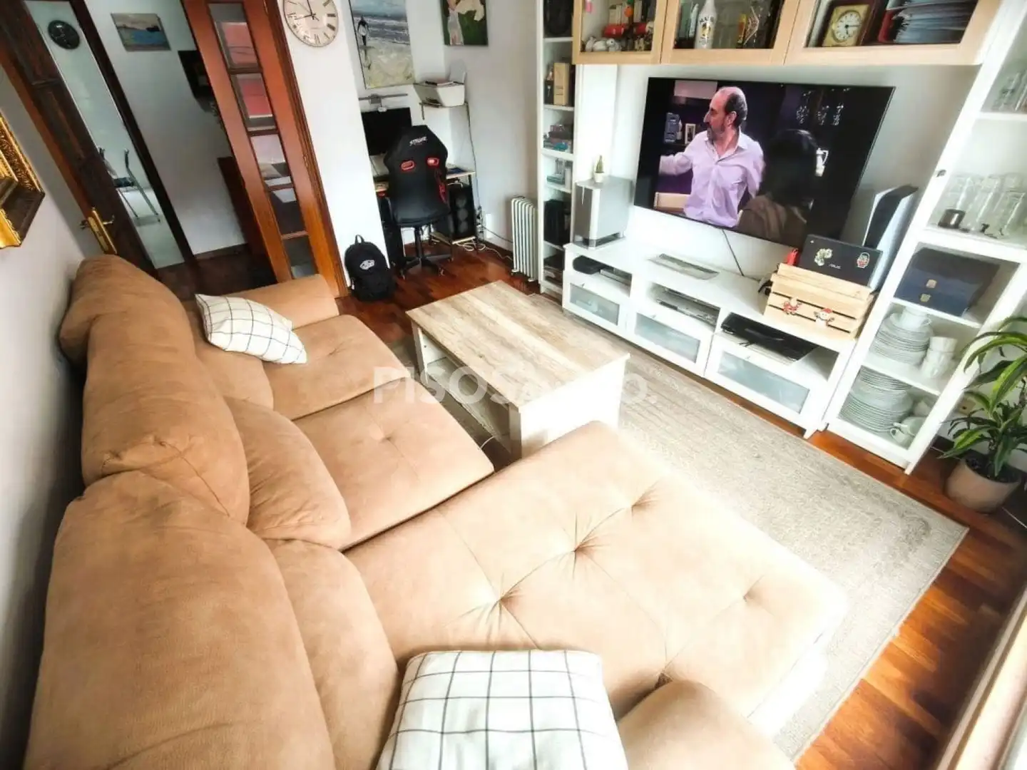Sala de estar de Piso en venta en A Coruña Capital  con Trastero y Amueblado