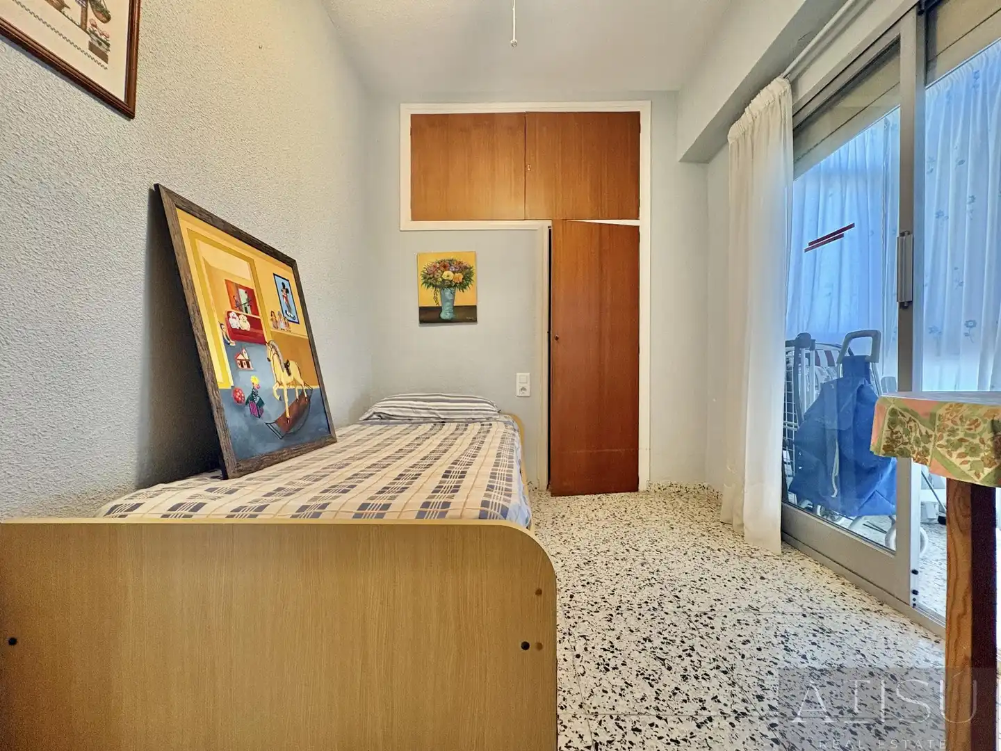 Bedroom of Flat for sale in El Campello  with Air Conditioner and Community pool