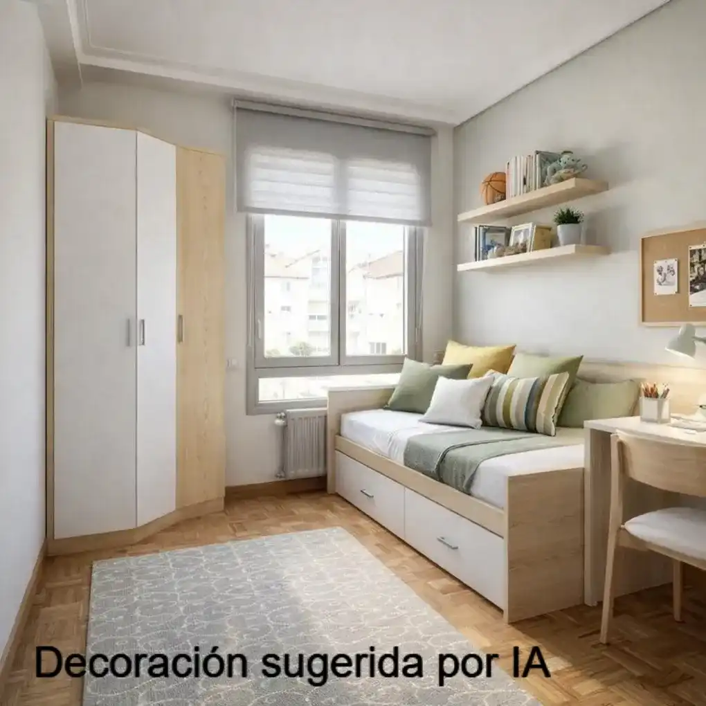 Schlafzimmer von Wohnung zum Verkauf in Barañáin / Barañain mit Heizung und Balkon