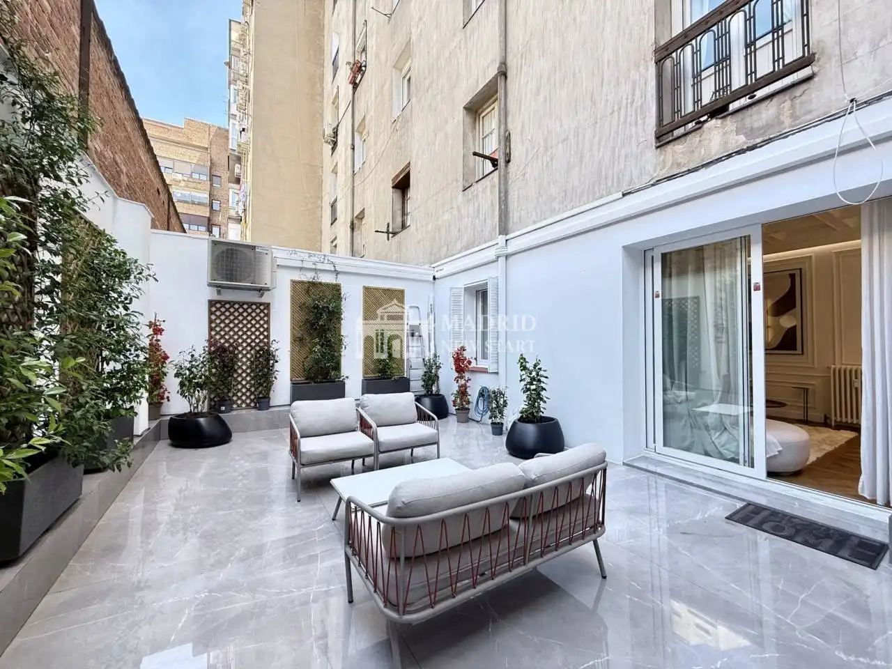 Terrasse von Wohnung zur Miete in Madrid mit Klimaanlage, Heizung und Terrasse