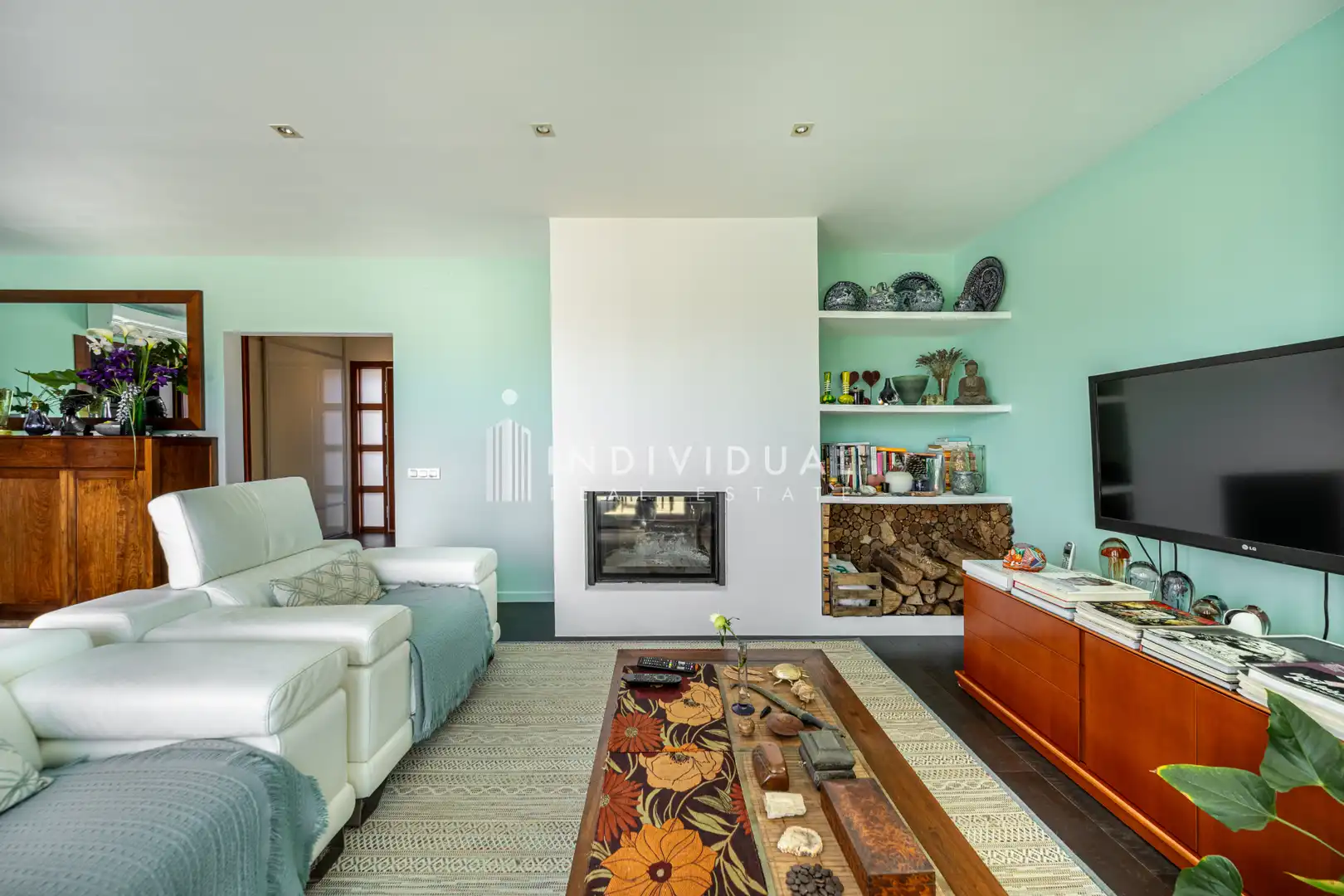 Sala d'estar de Casa o xalet en venda en Vallromanes amb Aire condicionat, Calefacció i Jardí privat