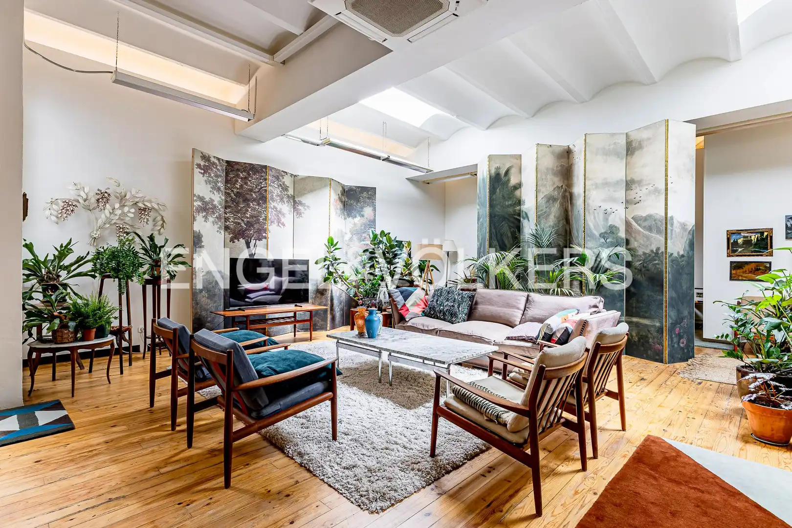 Sala d'estar de Loft en venda en El Prat de Llobregat amb Aire condicionat, Calefacció i Moblat