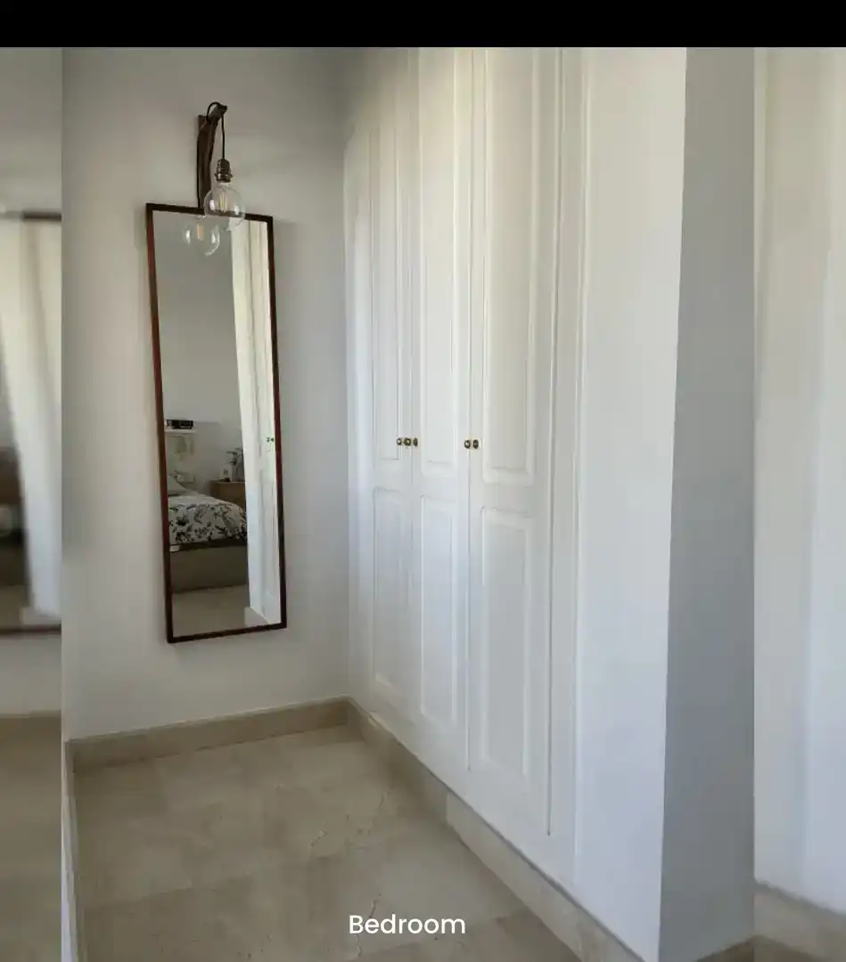 Habitación de Casa adosada de alquiler en San Javier con Aire acondicionado, Piscina y Balcón