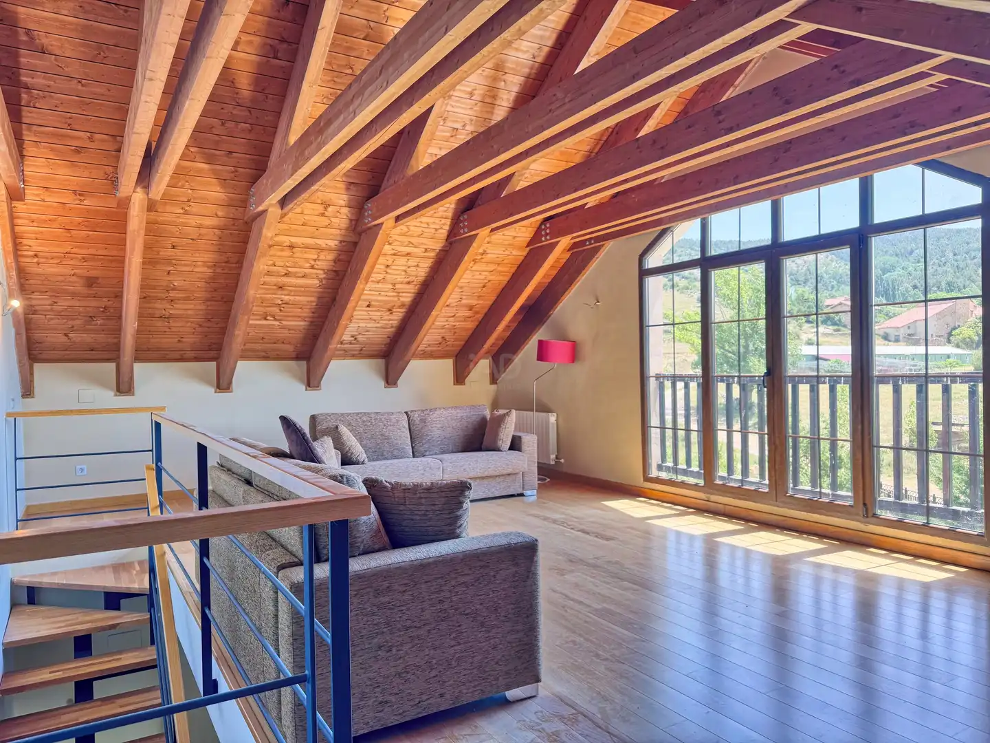 Living room of Detached homes for sale in Alcalá de la Selva  with Heating and Terrace