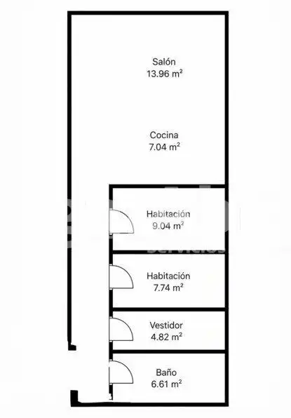 Piso en venta en Valencia con Aire acondicionado, Calefacción y Amueblado