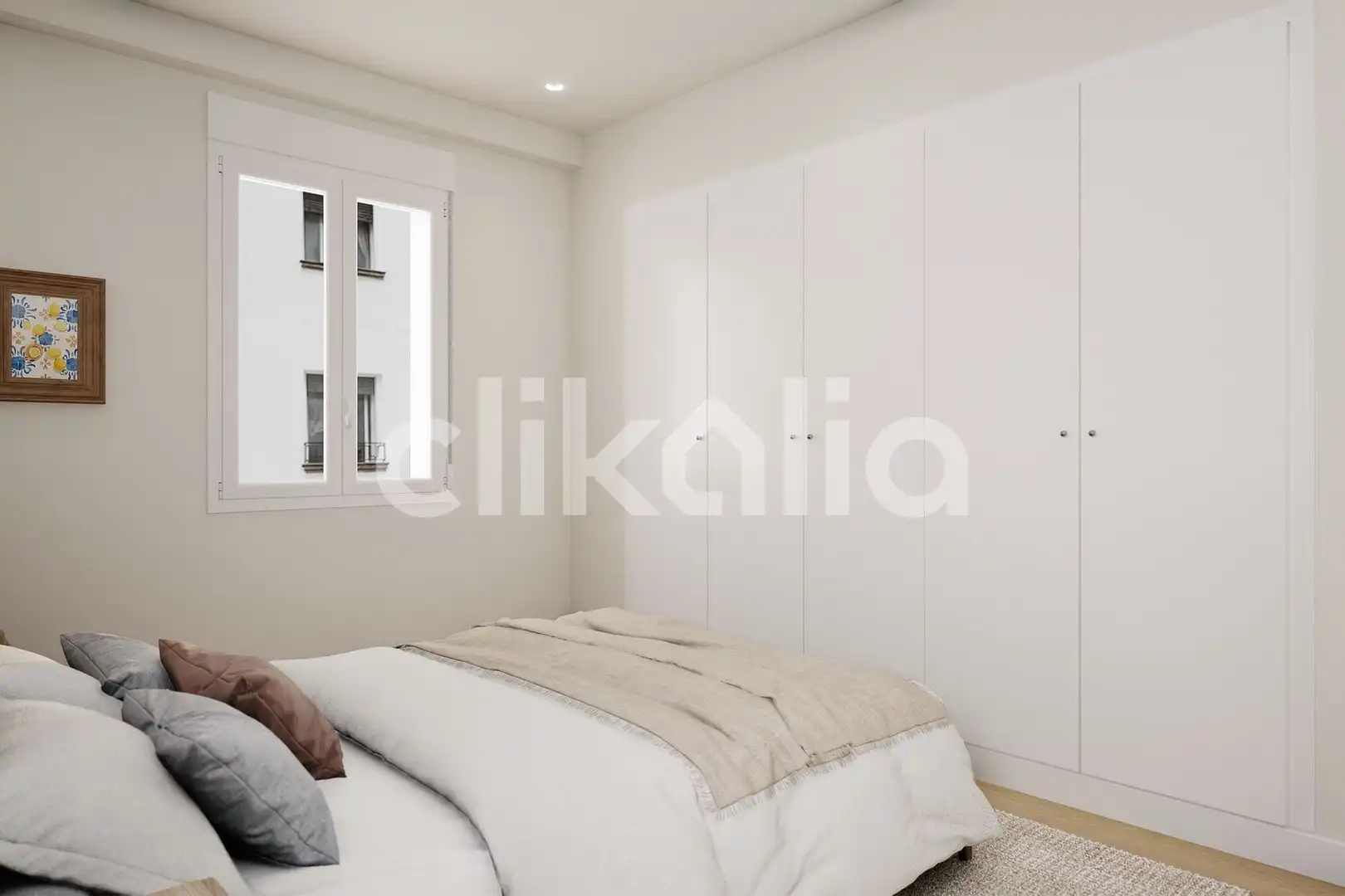 Bedroom of Flat for sale in Sevilla  with Air Conditioner, Private garden and Terrace