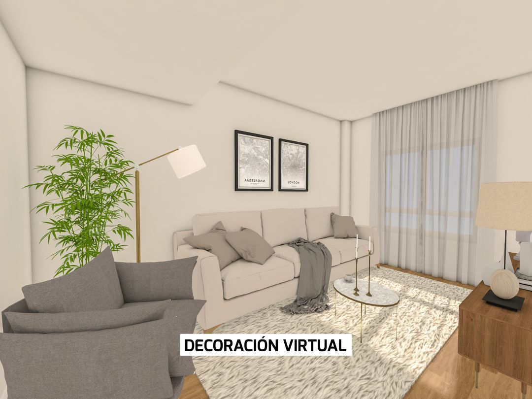 Sala de estar de Piso en venta en Vitoria - Gasteiz con Calefacción, Terraza y Trastero