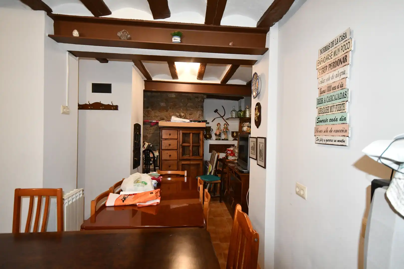 Menjador de Finca rústica en venda en Fuenmayor amb Calefacció, Parquet i Terrassa