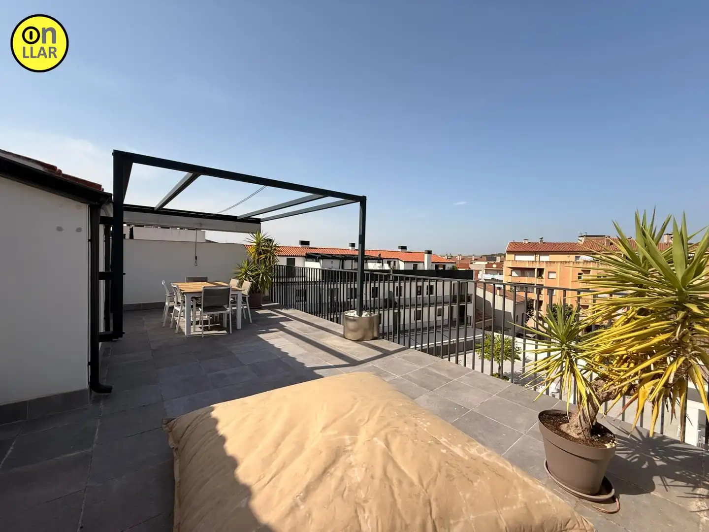 Terraza de Piso de alquiler en La Garriga con Parquet, Terraza y Trastero
