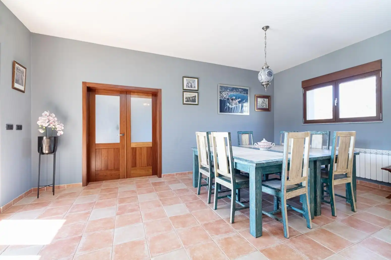 Dining room of Houses for sale in Friol  with Heating, Private garden and Furnished