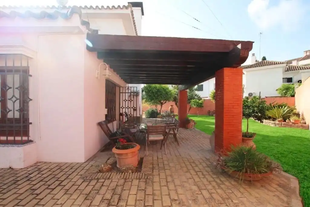 Terraza de Casa o chalet en venta en Jerez de la Frontera con Aire acondicionado, Jardín privado y Terraza