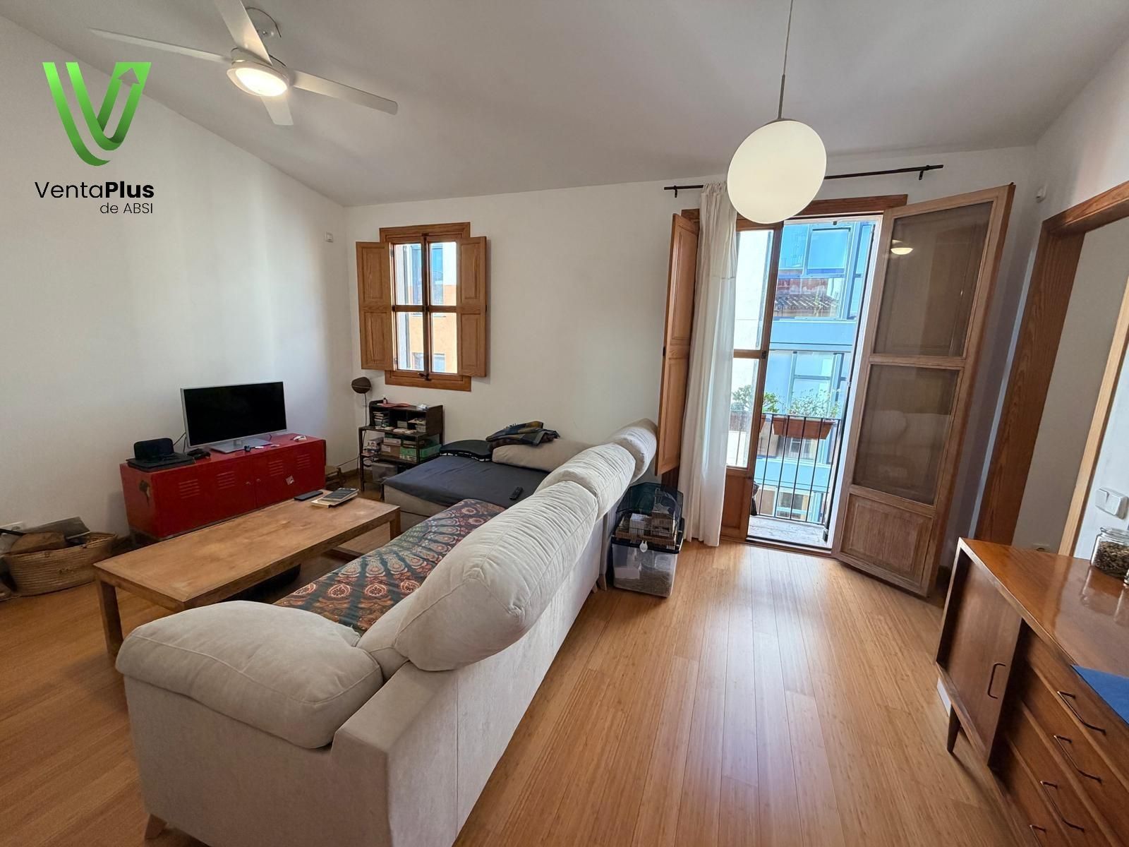 Living room of Attic for sale in  Palma de Mallorca  with Parquet flooring, Terrace and Storage room