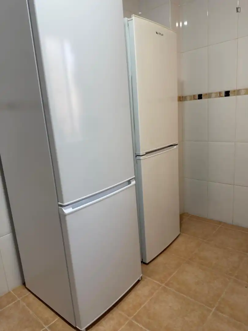Kitchen of Apartments for share in Madrid  with Heating, Furnished and Washing machine