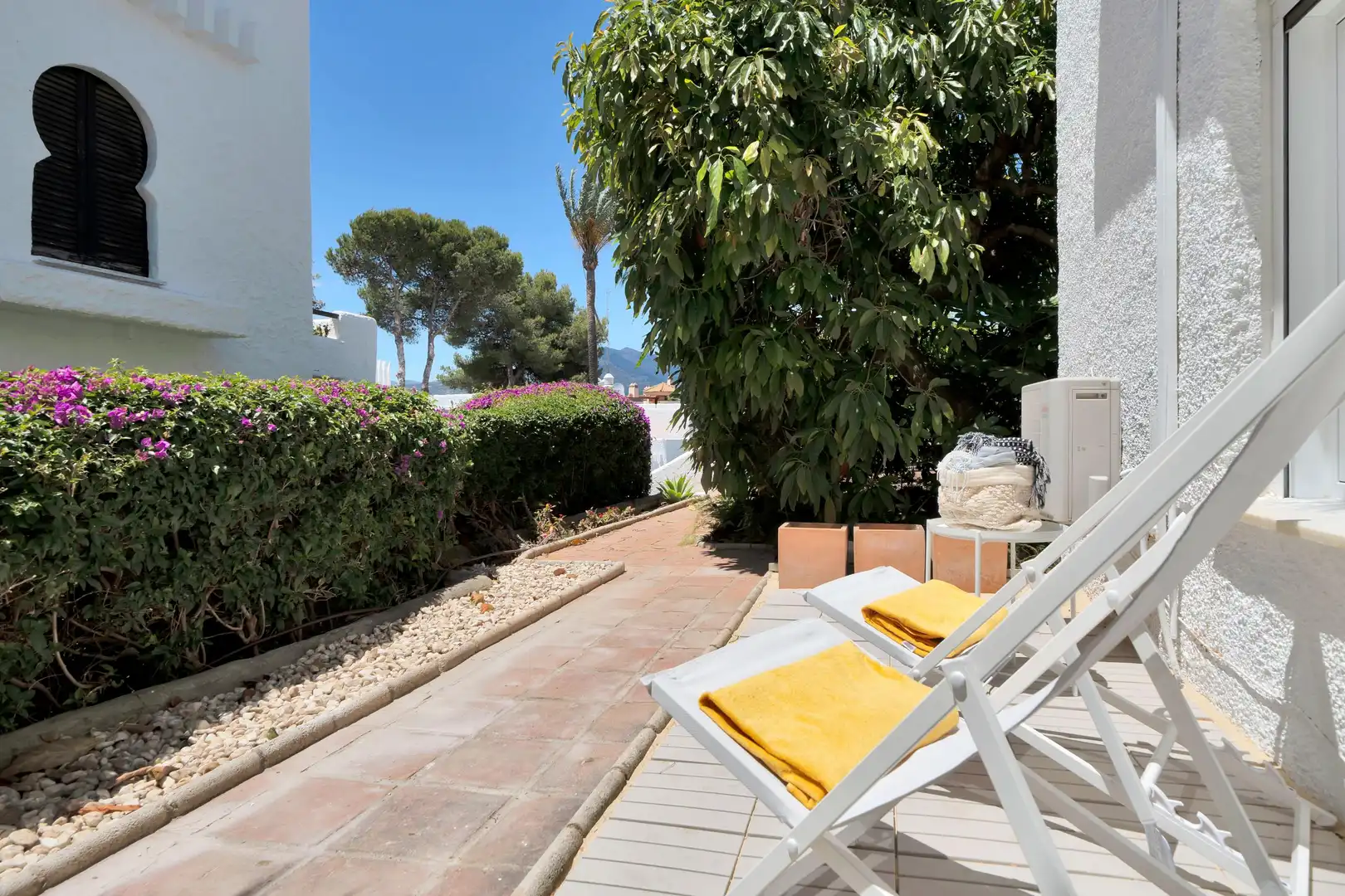 Jardí de Dúplex de lloguer en Marbella amb Calefacció, Jardí privat i Moblat