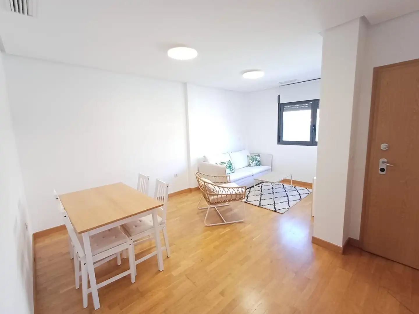 Wohnzimmer von Erdgeschoss zur Miete in Murcia mit Klimaanlage, Heizung und Parkett