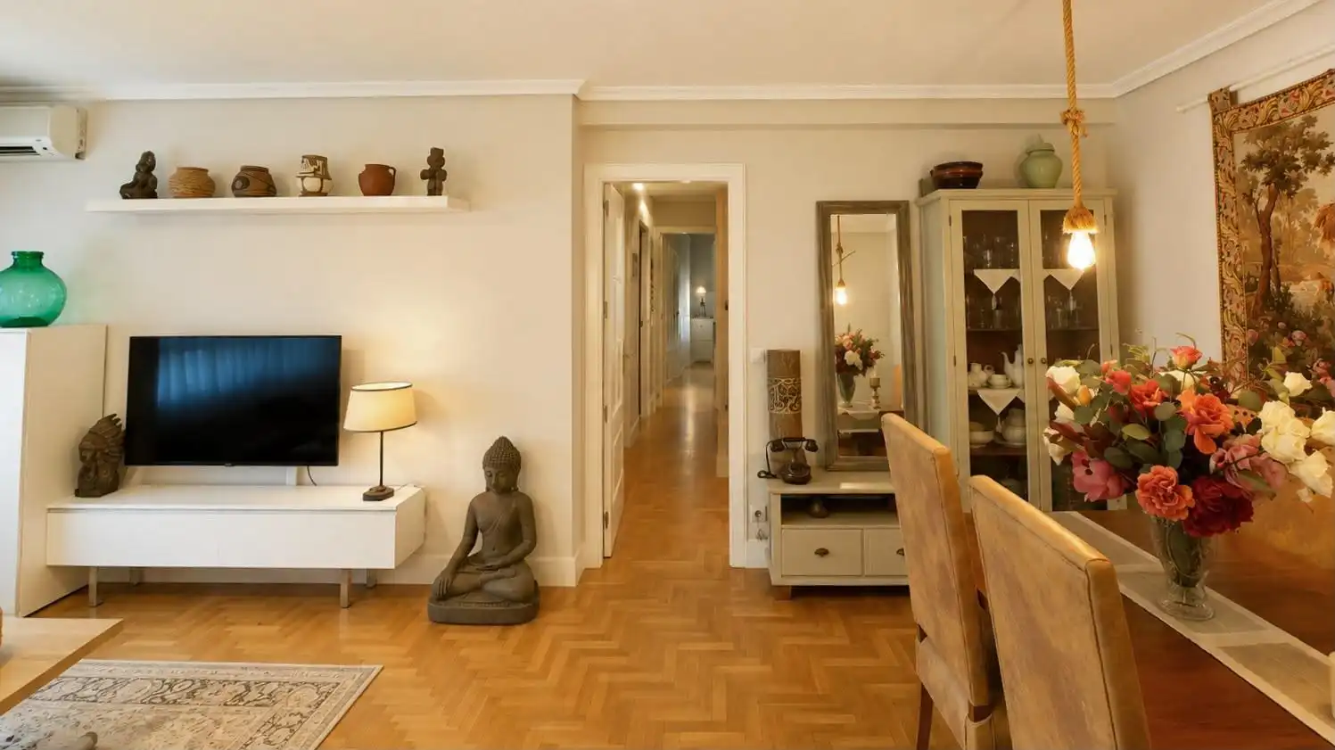 Sala d'estar de Apartament en venda en Fuenlabrada amb Aire condicionat, Calefacció i Jardí privat