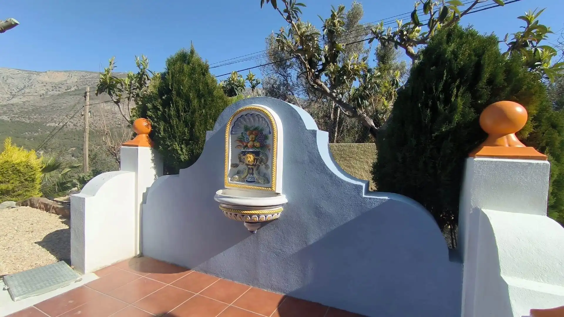 Garden of Houses for sale in El Castell de Guadalest  with Air Conditioner, Heating and Terrace