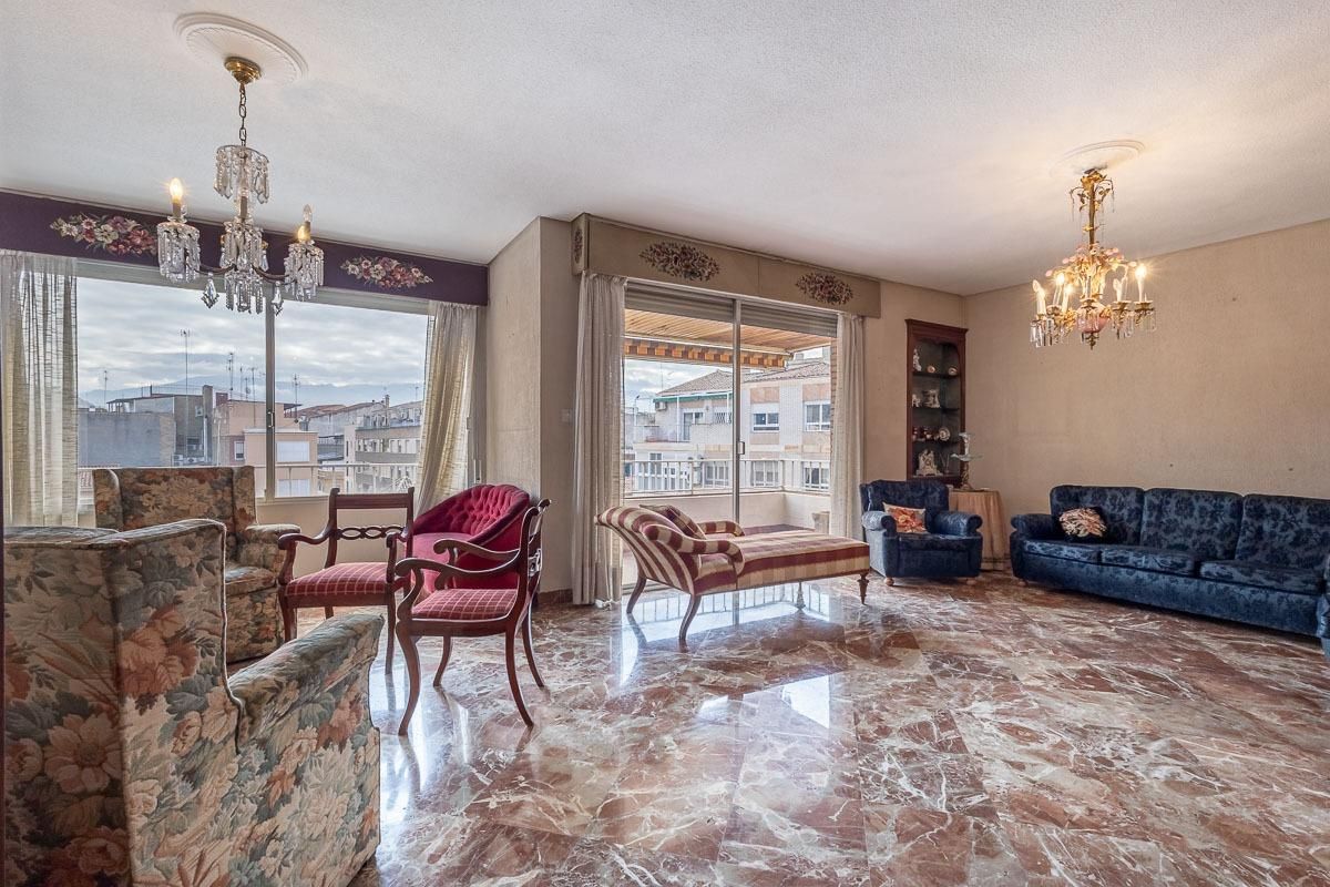 Living room of Flat for sale in  Granada Capital  with Heating and Terrace