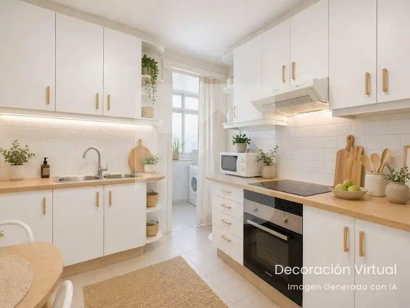 Cocina de Piso en venta en Valdemoro con Aire acondicionado, Calefacción y Jardín privado