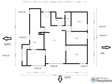 Rez-de-chaussée à vendre à Cuatro Caminos