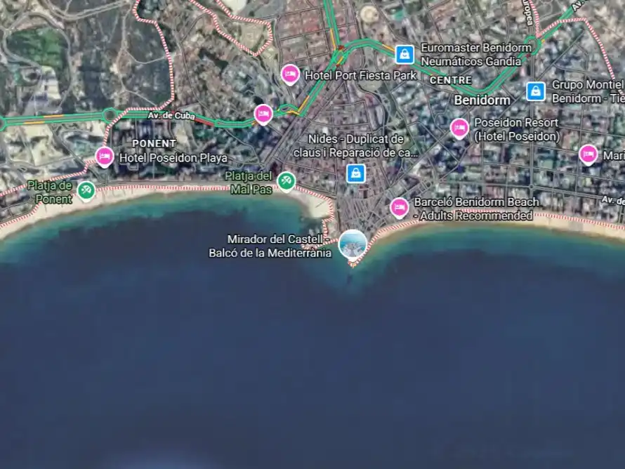 Vista exterior de Apartament en venda en Benidorm amb Piscina