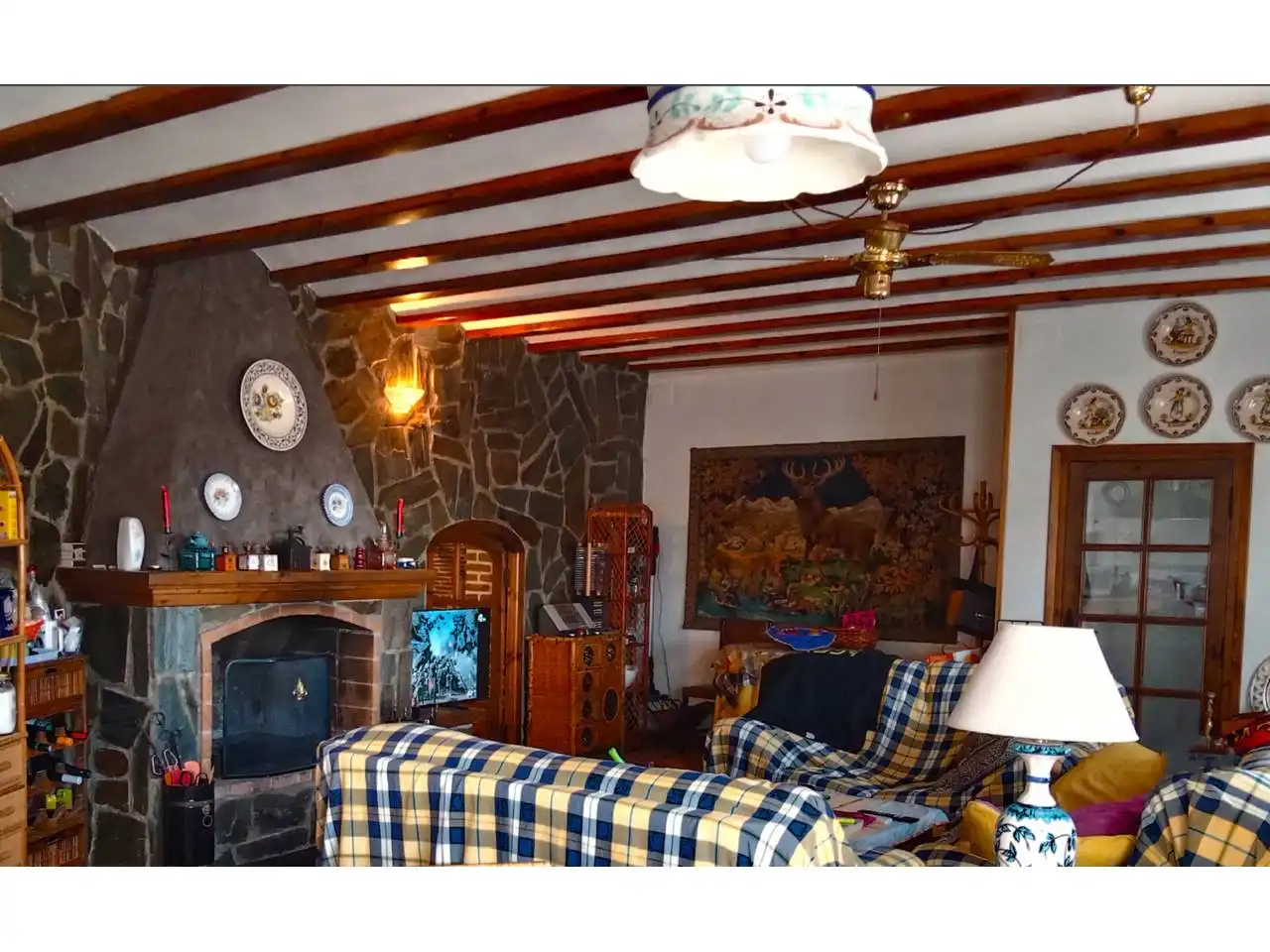 Sala de estar de Casa o chalet en venta en Castillonroy con Aire acondicionado, Terraza y Amueblado