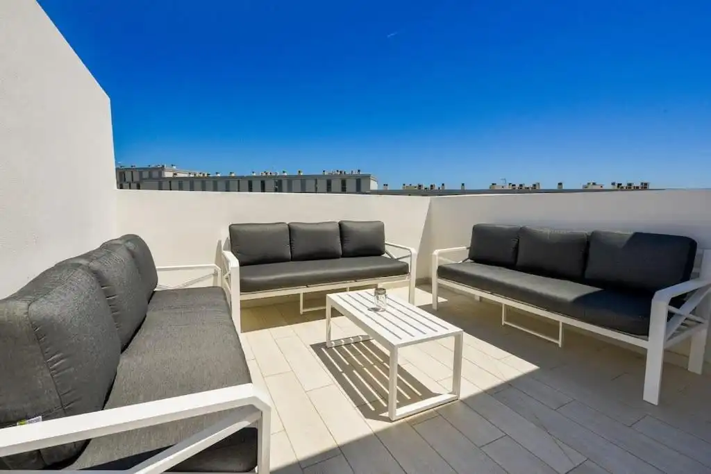Terrace of Detached homes for sale in Manilva  with Air Conditioner, Private garden and Terrace
