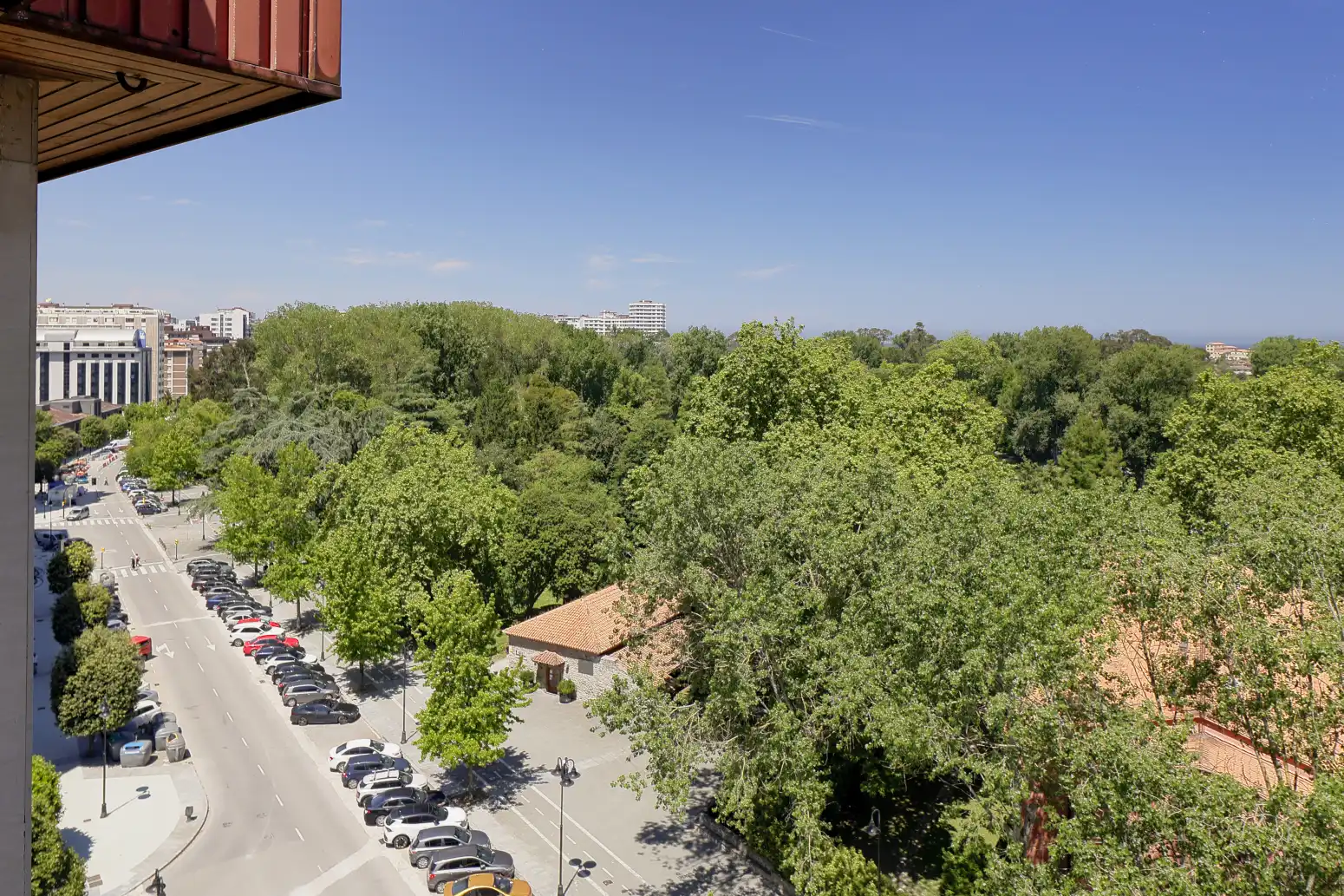 Terrasse von Dachboden zum Verkauf in Gijón  mit Heizung, Privatgarten und Parkett