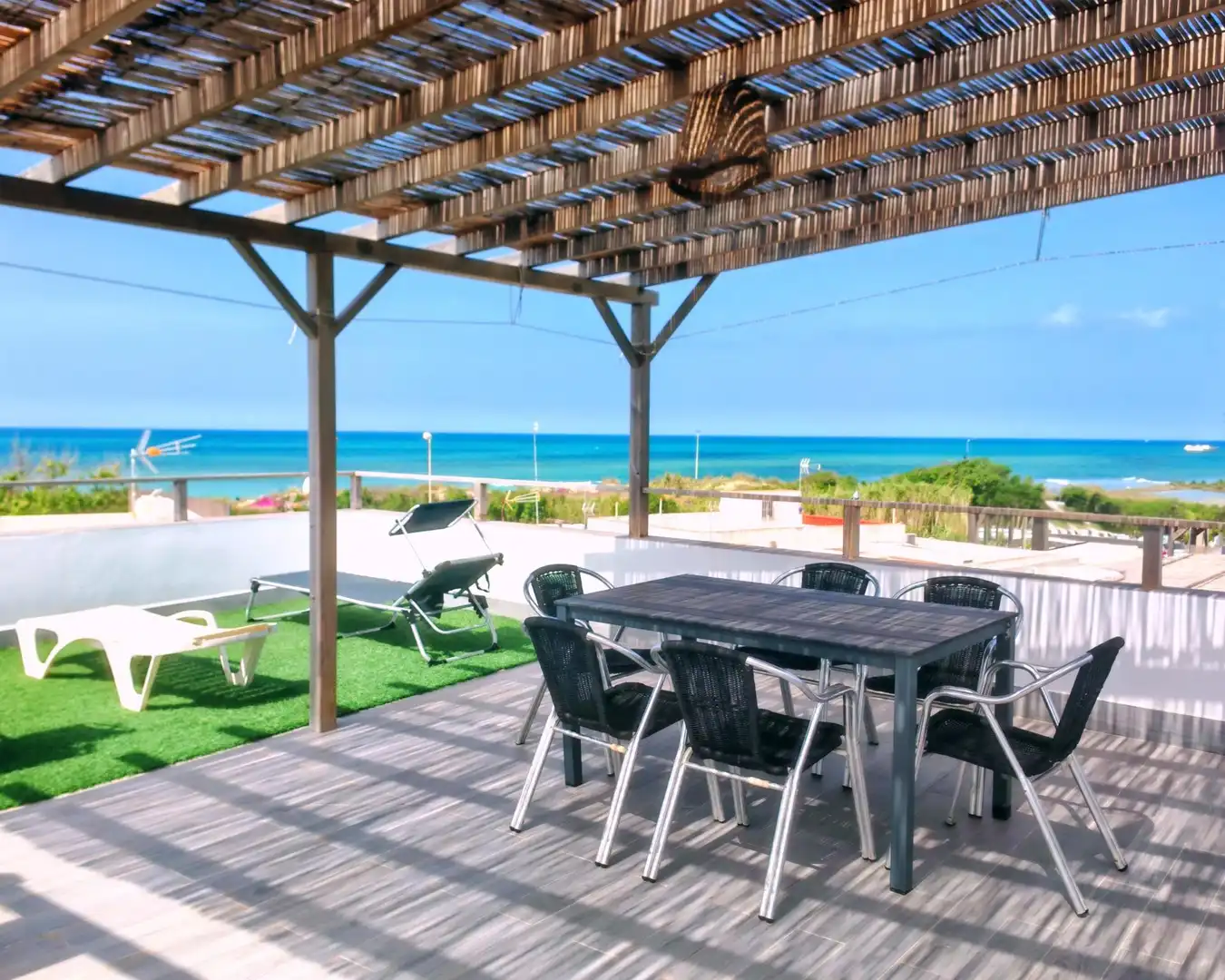 Terrace of Houses for sale in Vejer de la Frontera  with Air Conditioner, Terrace and Furnished