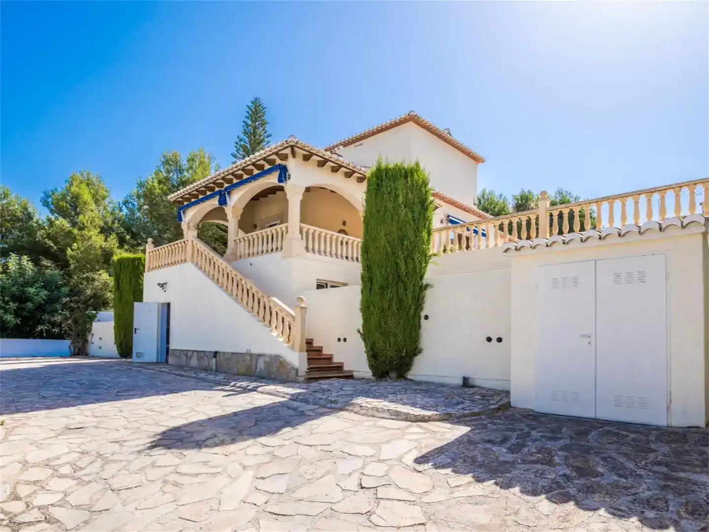 Vista exterior de Casa o chalet en venta en Jávea / Xàbia con Aire acondicionado y Piscina