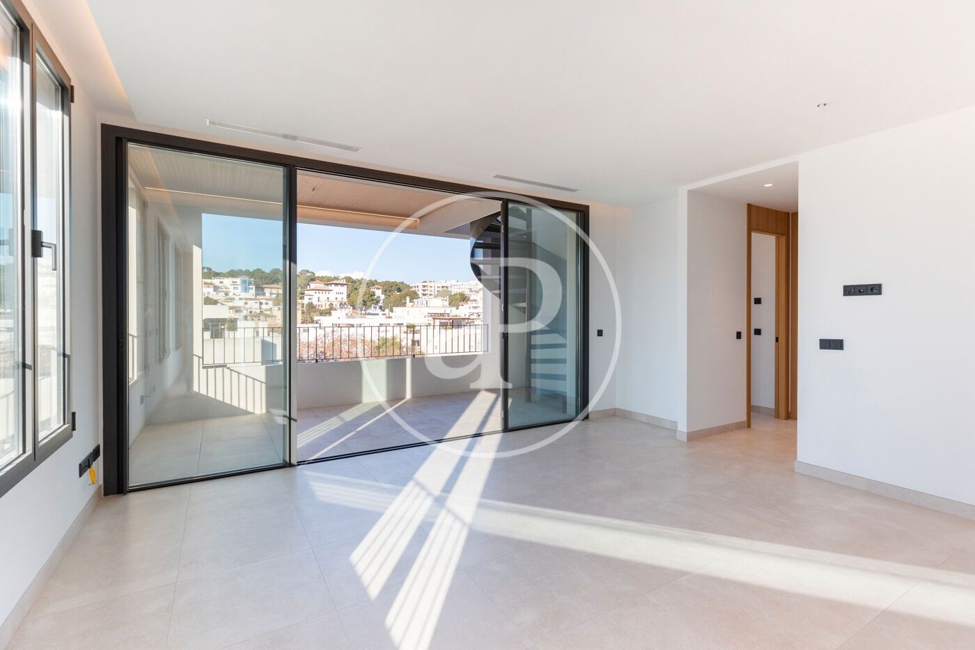 Vista exterior de Àtic en venda en  Palma de Mallorca amb Aire condicionat, Calefacció i Jardí privat