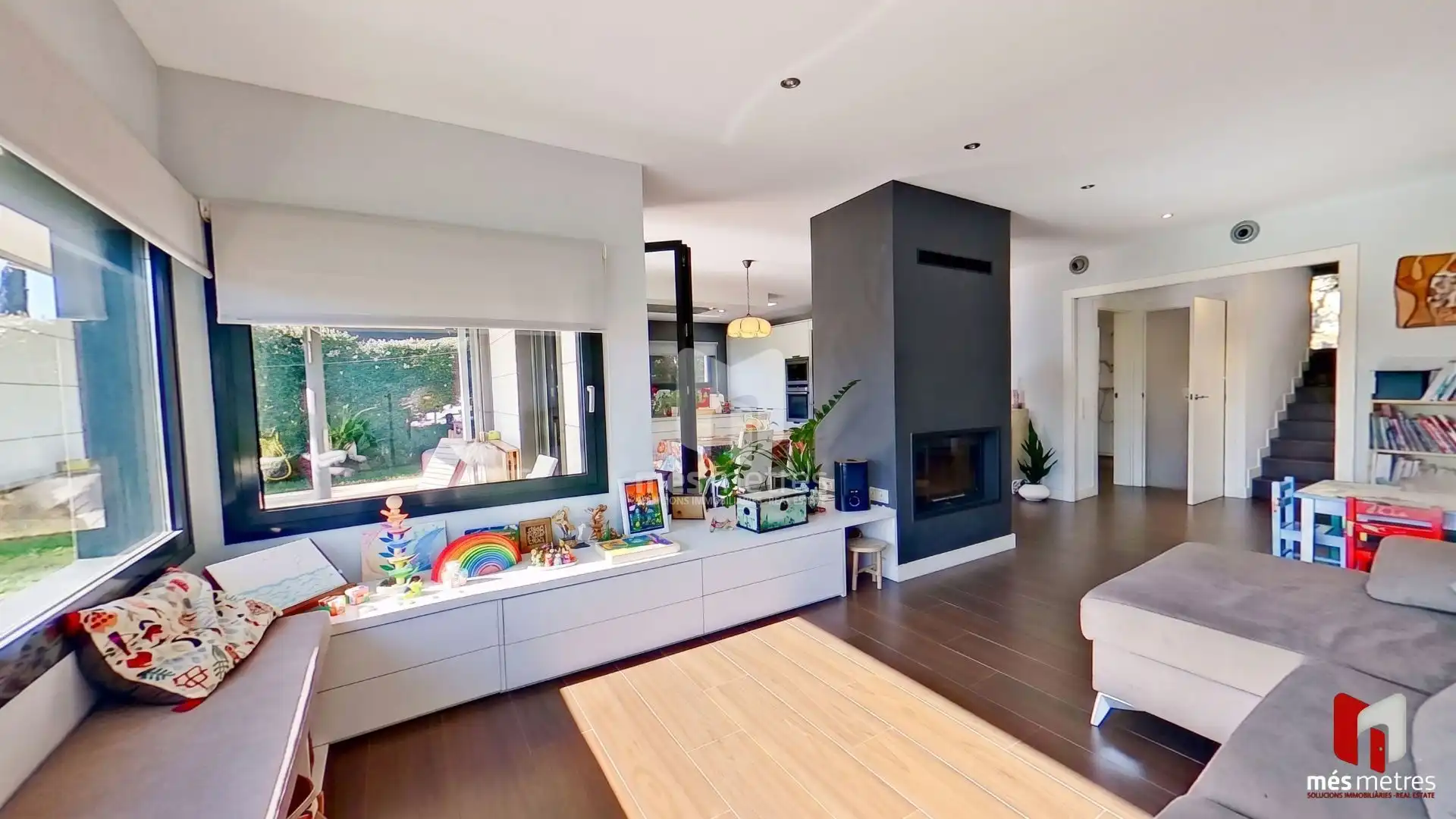 Sala de estar de Casa o chalet en venta en Teià con Aire acondicionado, Calefacción y Jardín privado