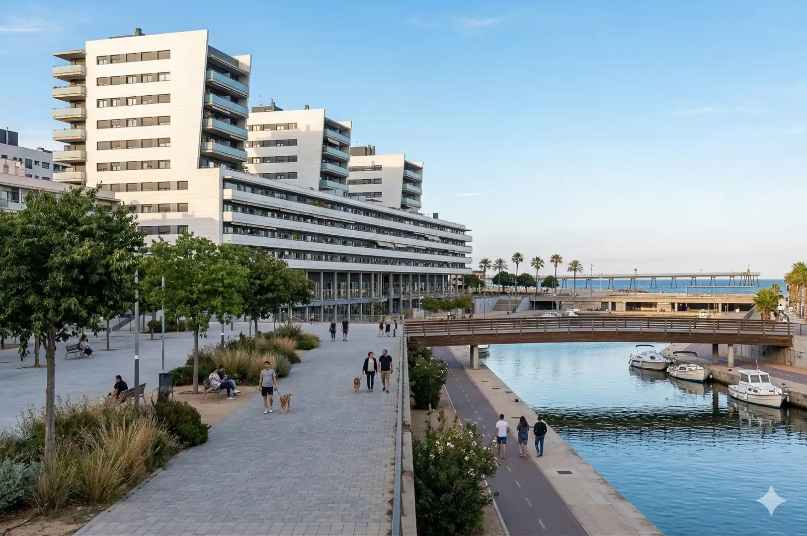 Vista exterior de Pis en venda en Badalona amb Moblat, Forn i Rentadora