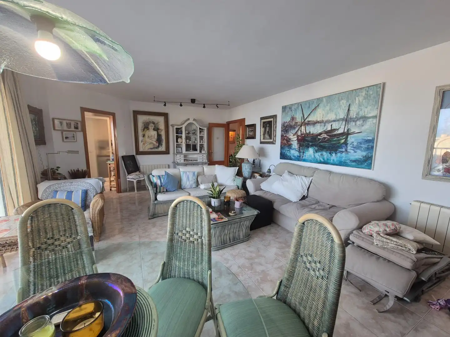Sala de estar de Ático de alquiler en Muro con Aire acondicionado, Terraza y Amueblado