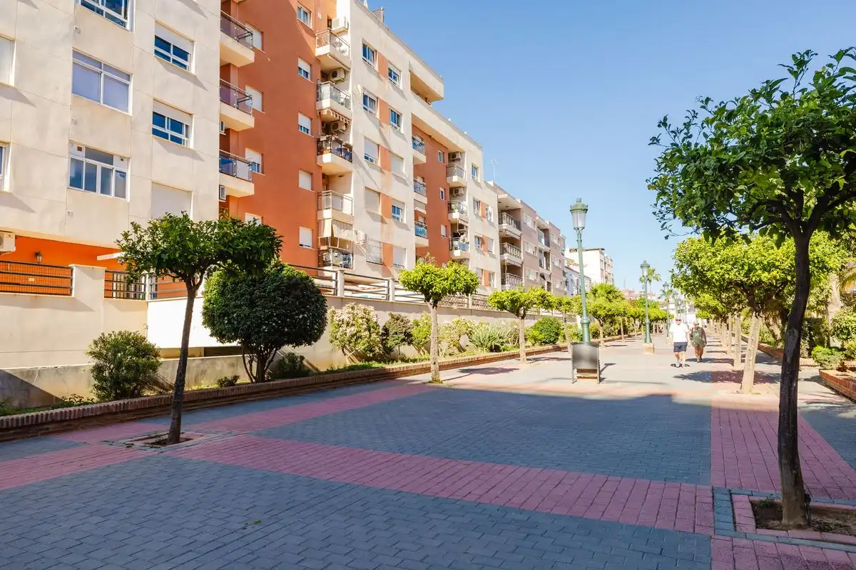 Exterior view of Flat for sale in Nerja  with Air Conditioner, Heating and Storage room