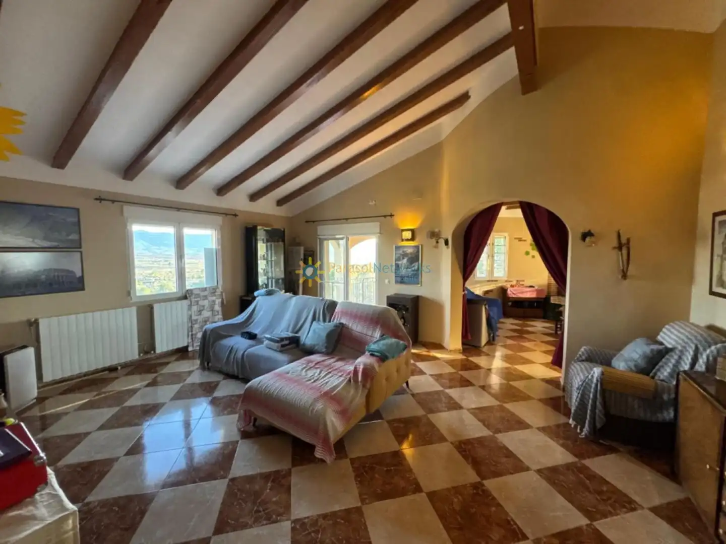 Sala de estar de Casa o chalet en venta en Benigànim con Aire acondicionado, Jardín privado y Terraza