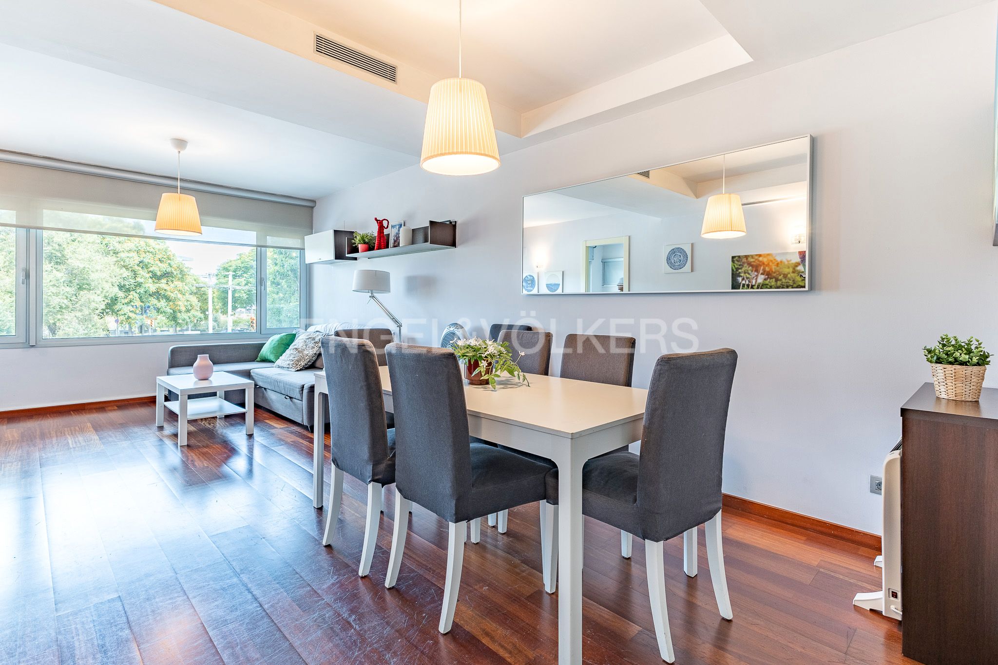Dining room of Apartment for sale in Sant Adrià de Besòs  with Air Conditioner, Heating and Parquet flooring