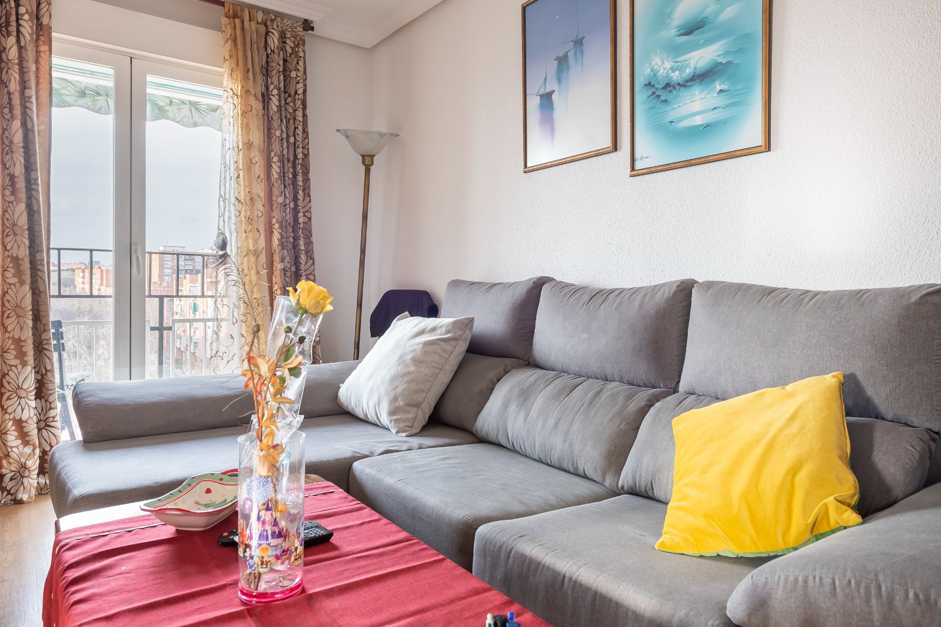 Sala de estar de Piso en venta en  Madrid Capital con Aire acondicionado, Calefacción y Terraza