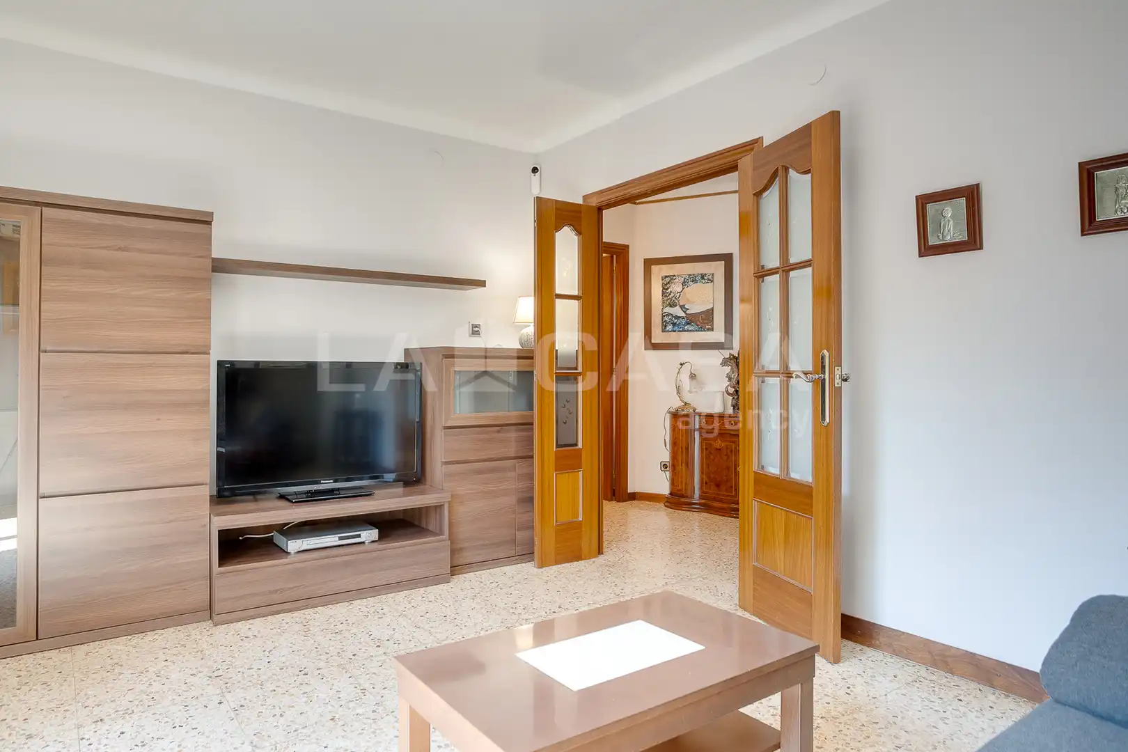 Sala de estar de Piso en venta en Barcelona con Calefacción, Trastero y Balcón