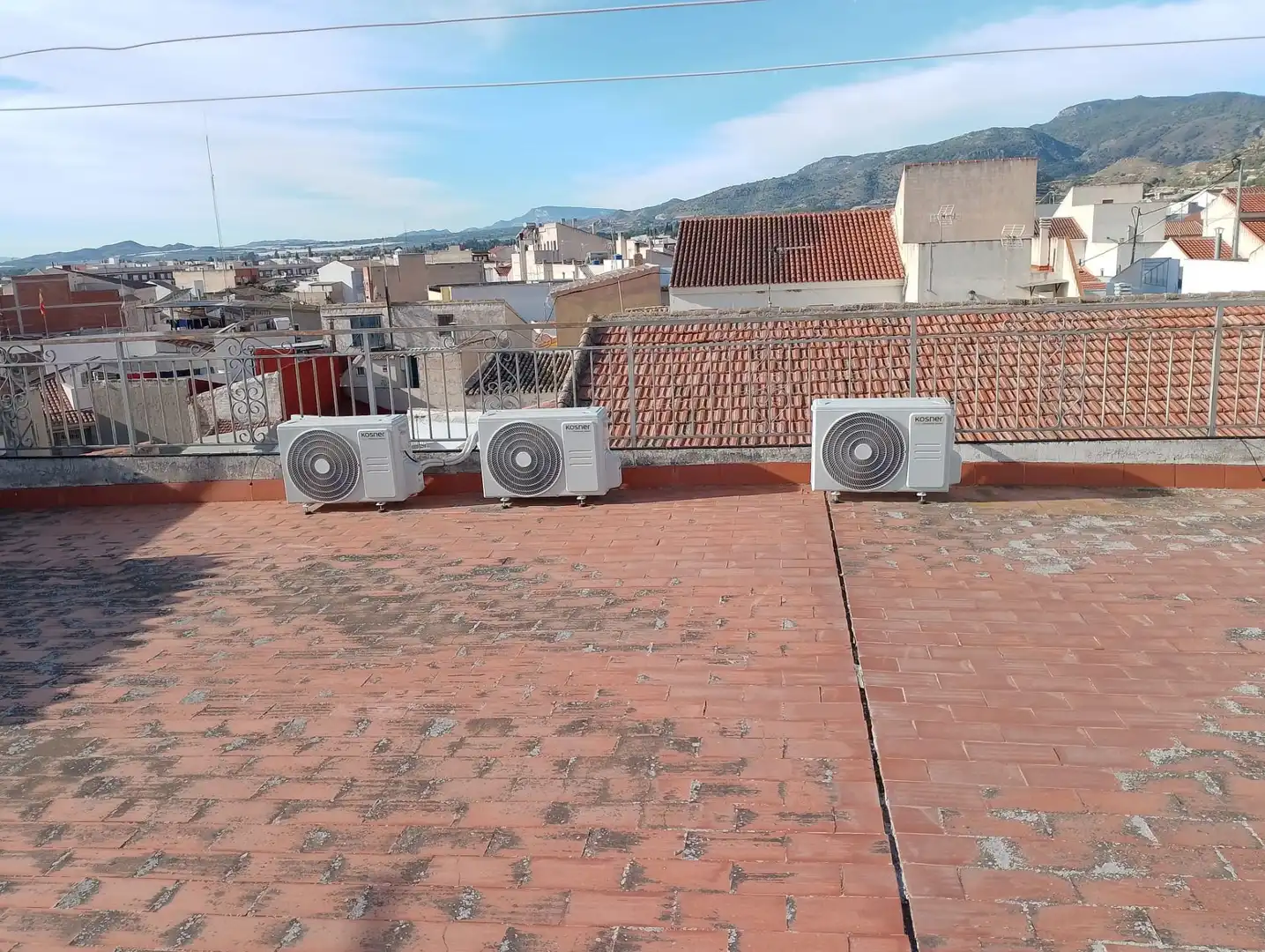Terrasse von Einfamilien-Reihenhaus zum Verkauf in Alhama de Murcia mit Klimaanlage, Terrasse und Abstellraum