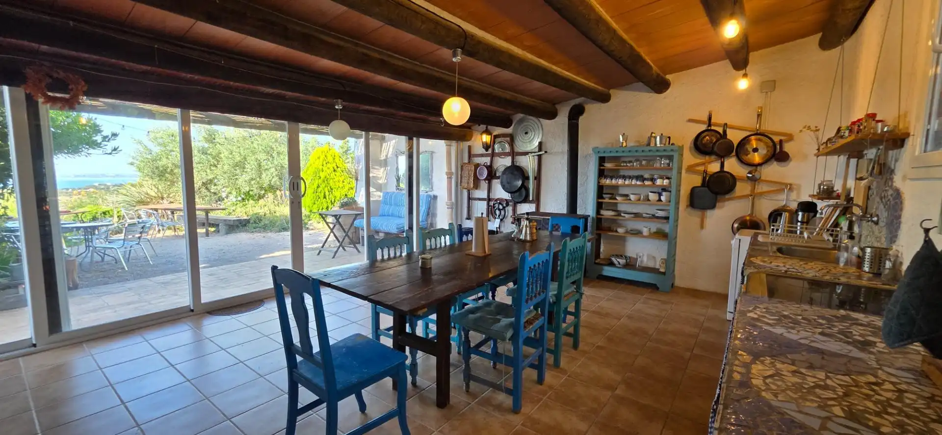Comedor de Finca rústica en venta en El Perelló con Calefacción, Jardín privado y Terraza