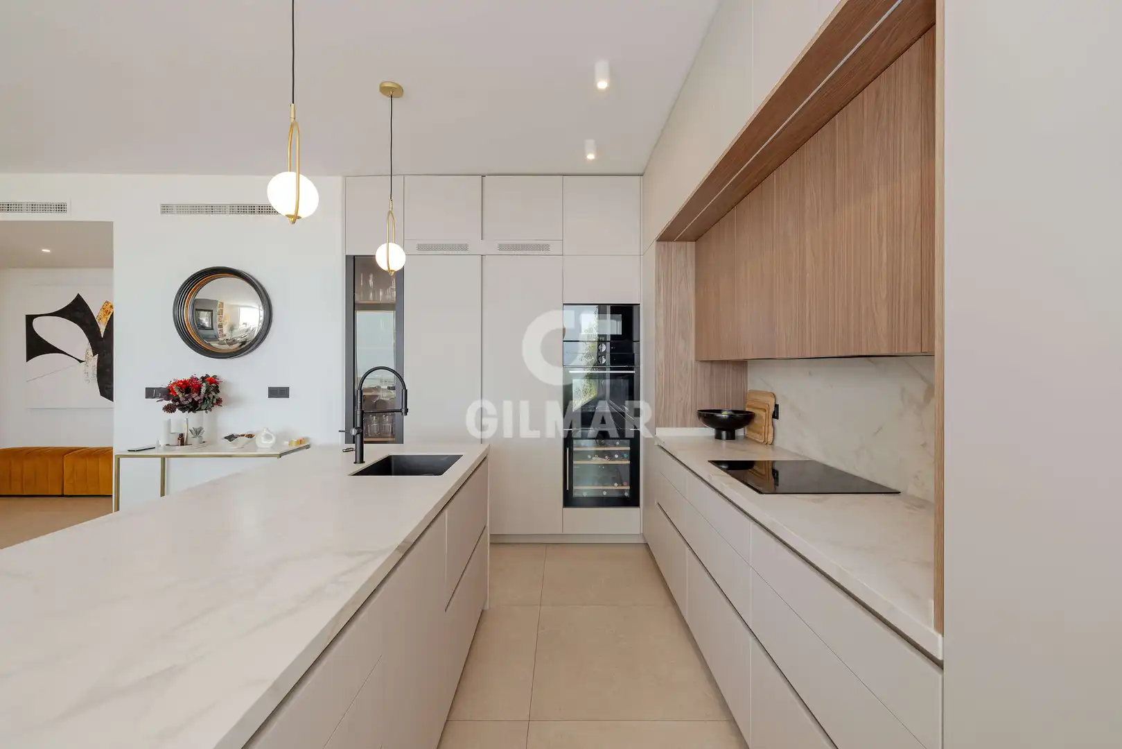 Cocina de Dúplex en venta en Benalmádena con Calefacción, Jardín privado y Piscina