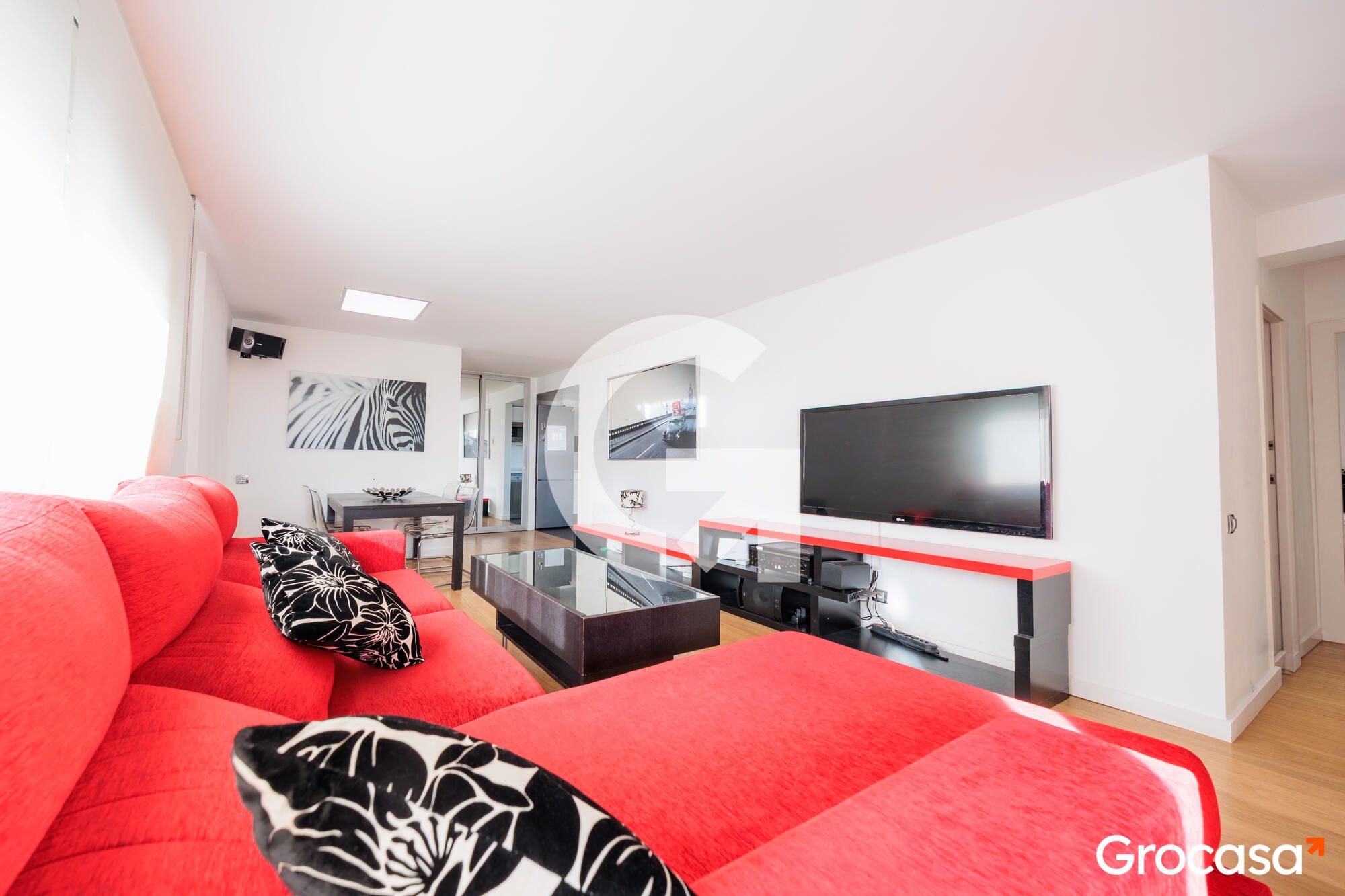 Living room of Flat for sale in Terrassa  with Air Conditioner, Heating and Oven