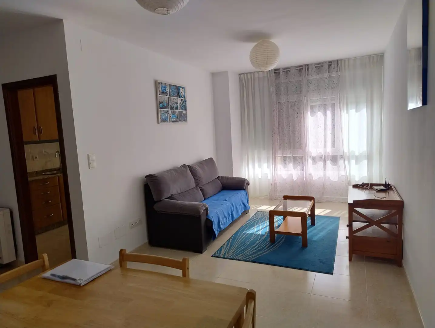 Sala d'estar de Pis de lloguer en Val do Dubra amb Calefacció, Moblat i Forn