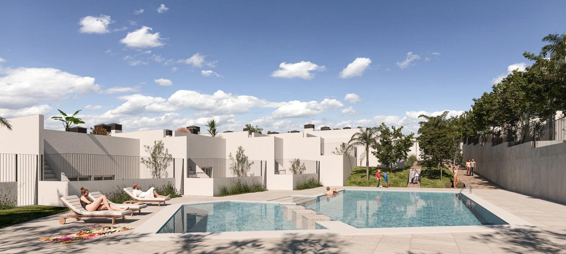 Swimming pool of Country house for sale in Monforte del Cid  with Air Conditioner, Private garden and Terrace