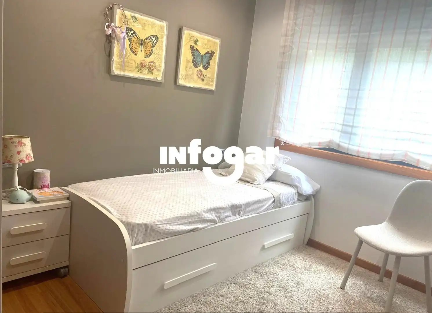 Schlafzimmer von Wohnung zur Miete in A Guarda   mit Heizung, Parkett und Abstellraum