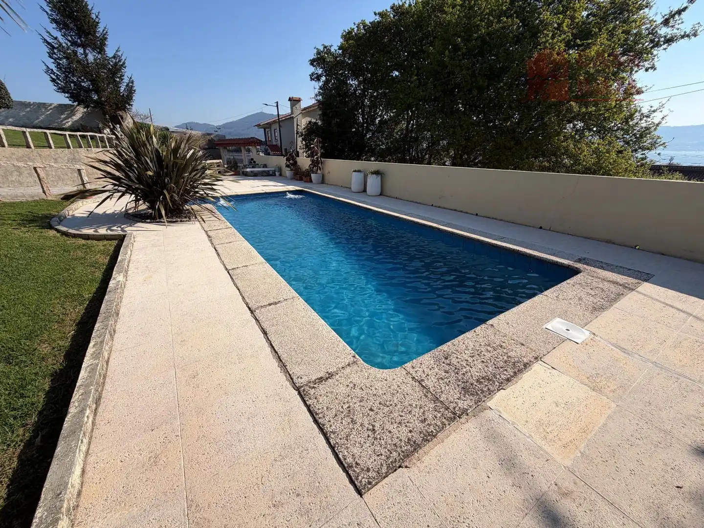 Piscina de Casa o chalet en venta en Moaña con Calefacción, Terraza y Trastero