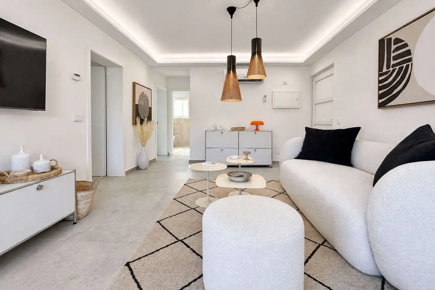 Wohnzimmer von Erdgeschoss zum Verkauf in Manacor mit Klimaanlage, Heizung und Terrasse