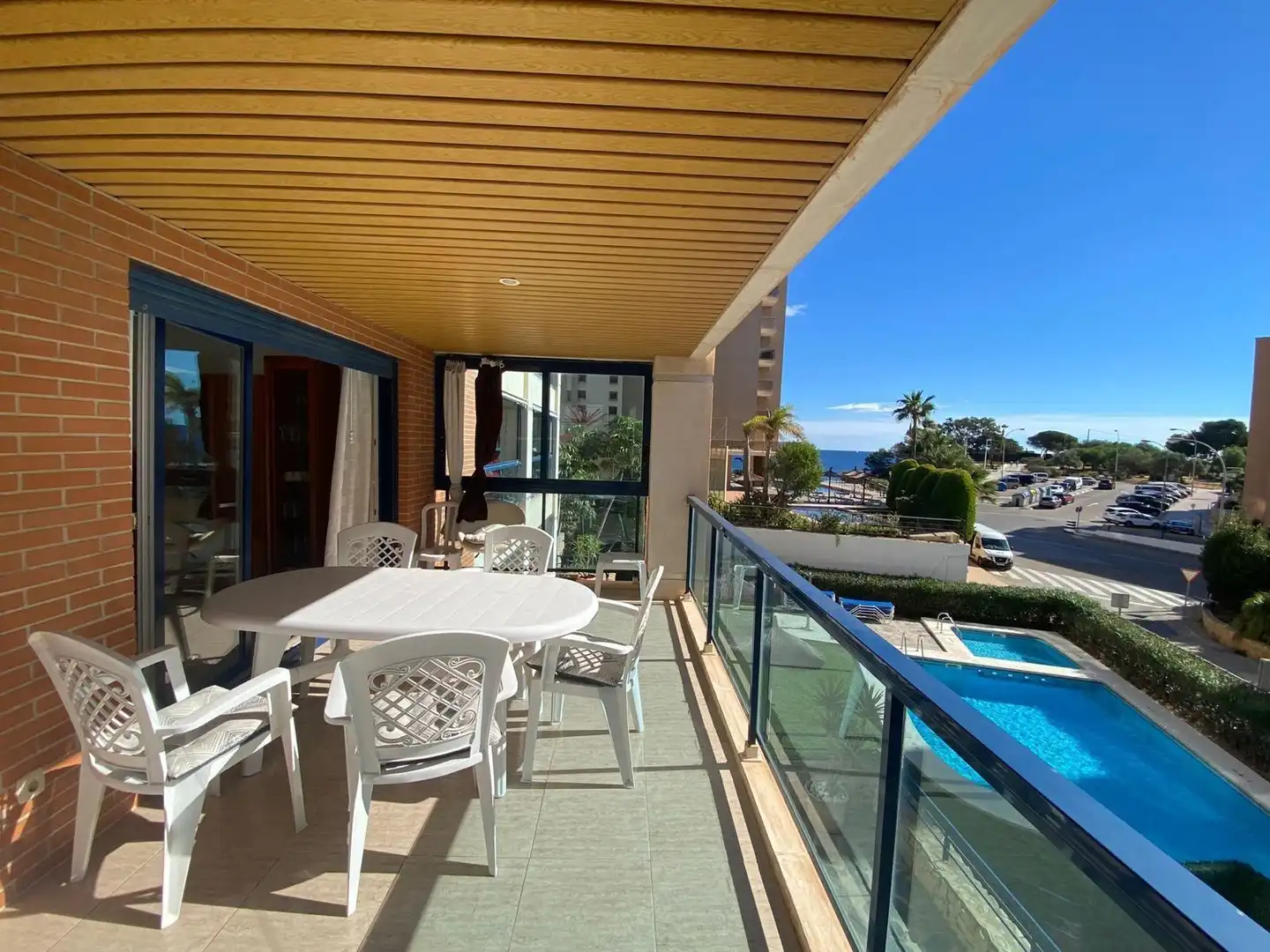 Terrassa de Apartament en venda en Calpe / Calp amb Terrassa i Piscina comunitària